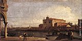 San Canvas Paintings - View of San Giovanni dei Battuti at Murano